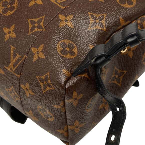 LOUIS VUITTON Black Monogram Leather Backpack main image 11